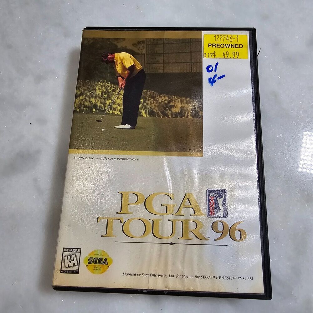 PGA Tour 96 Sega Genesis Boxed Used complete in box